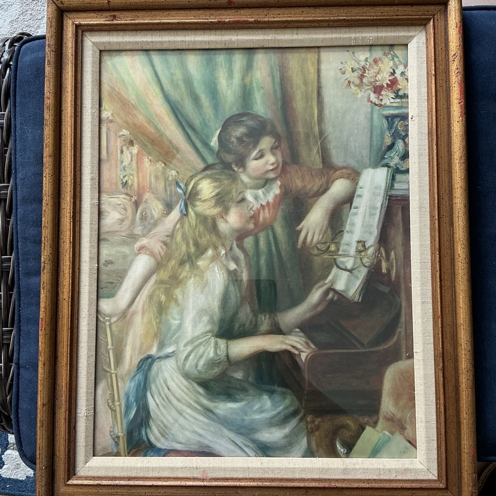 Framed Art Print with Gold Frame